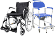 Cadeiras de rodas e higiênicas